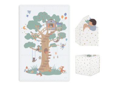 PLAY & GO 3-IN-1 PUZZELTAPIJT BOOMHUT