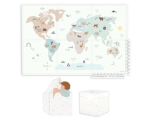 PLAY & GO 3-IN-1 PUZZELTAPIJT WERELDKAART