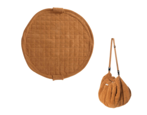 PLAY & GO BLOOM ORGANIC BABYMAT & BAG OAK TEDDY BROWN