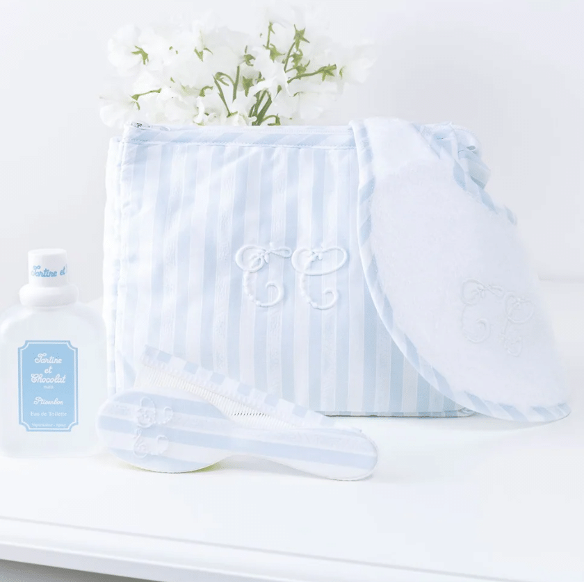 TARTINE& CHOCOLAT TOILETTAS WIT/BLAUW