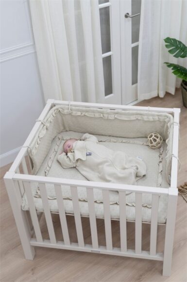 BABY'S ONLY MOOD BED/BOXBUMPER WARM LINNEN - BEIGE