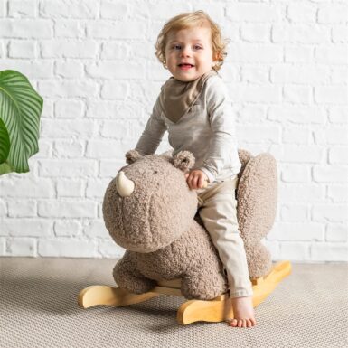 NATTOU SCHOMMELPAARD TEDDY RHINO TAUPE
