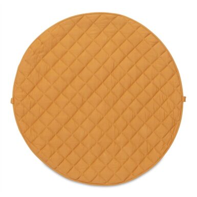 PLAY & GO SPEELMAT/ OPBERGZAK MUSTARD ORGANIC - GEEL