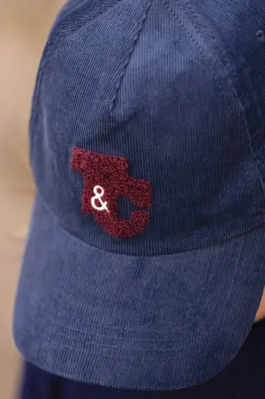 TARTINE ET CHOCOLAT CAP NAVY RIBBED EMBRODERY