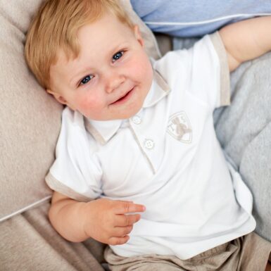 TEDDIES&STORIES SHORT SET PYJAMA WHITE-BEIGE
