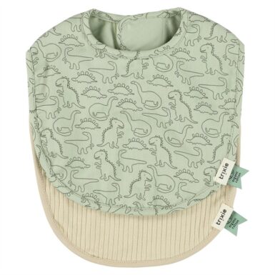 TRIXIE DARING DINO SLABBETJE 2 PACK MIX - GROEN